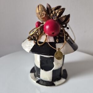 Mackenzie-Childs Courtly Birdhouse Ornament